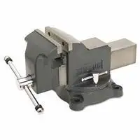 Wilton 63302 Shop Vises, 6 in Jaw, 3 1/2 in Throat, Swivel Base