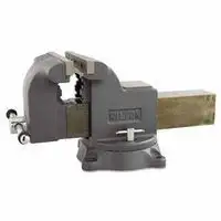 Wilton 63304 Shop Vises, 8 in Jaw, 4 in Throat, Swivel Base