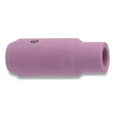 Alumina Nozzle TIG Cup, 3/8 in, Size 6, For Torch 17, 18, 26, Standard