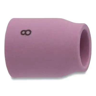 Alumina Nozzle TIG Cup, 1/2 in, Size 8, For Torch 20, 22, 25, 9, Small