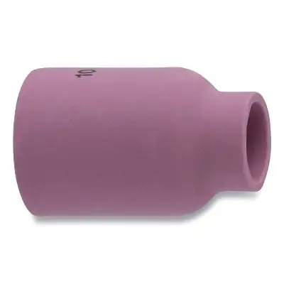 Alumina Nozzle TIG Cup, 5/8 in, Size 10, Large Gas Lens, 1-7/8 in