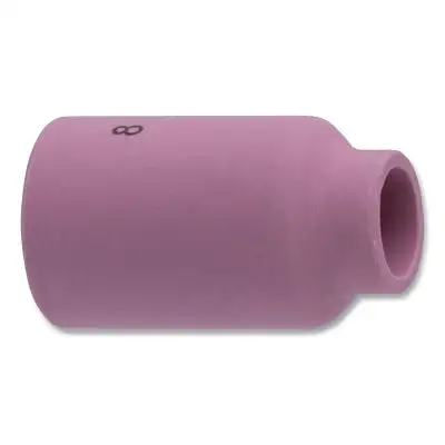 Alumina Nozzle TIG Cup, 1/2 in, Size 8, For Torch 17, 18, 26, Gas Lens