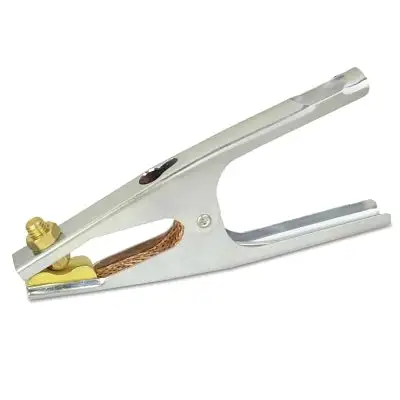Steel Ground Clamp, 3/0 cable cap, 500 A