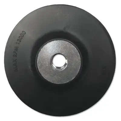 General Purpose Back-up Pad, 5 in dia, 5/8 in - 11 arbor, Medium, 12000 RPM