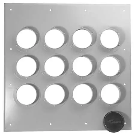 RFS Entry Panel 4-Inch Openings 12-Port Aluminum (916218)