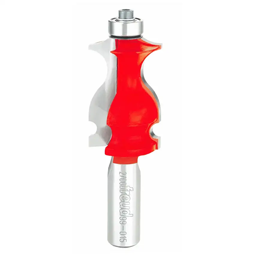 Freud Face Molding Router Bit - 1-1/16" Diameter, 1-5/8" Cut, 1/2" Sha
