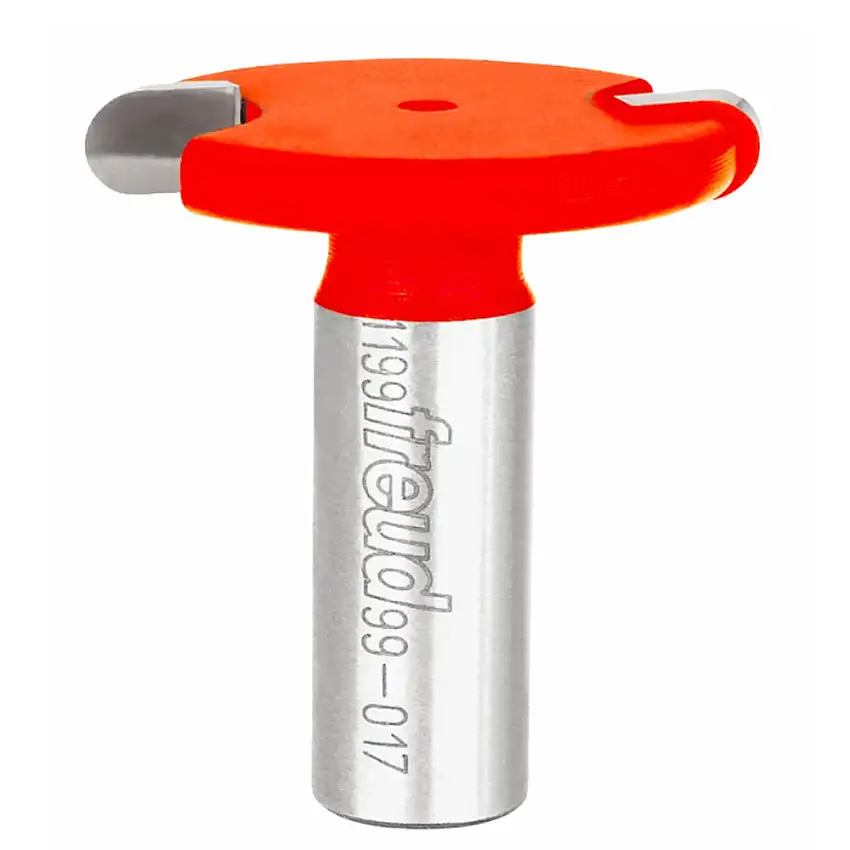 Freud Shank Canoe Joint Router Bit - 1-1/2" Diameter, 1/4" Cut, 1/2" S