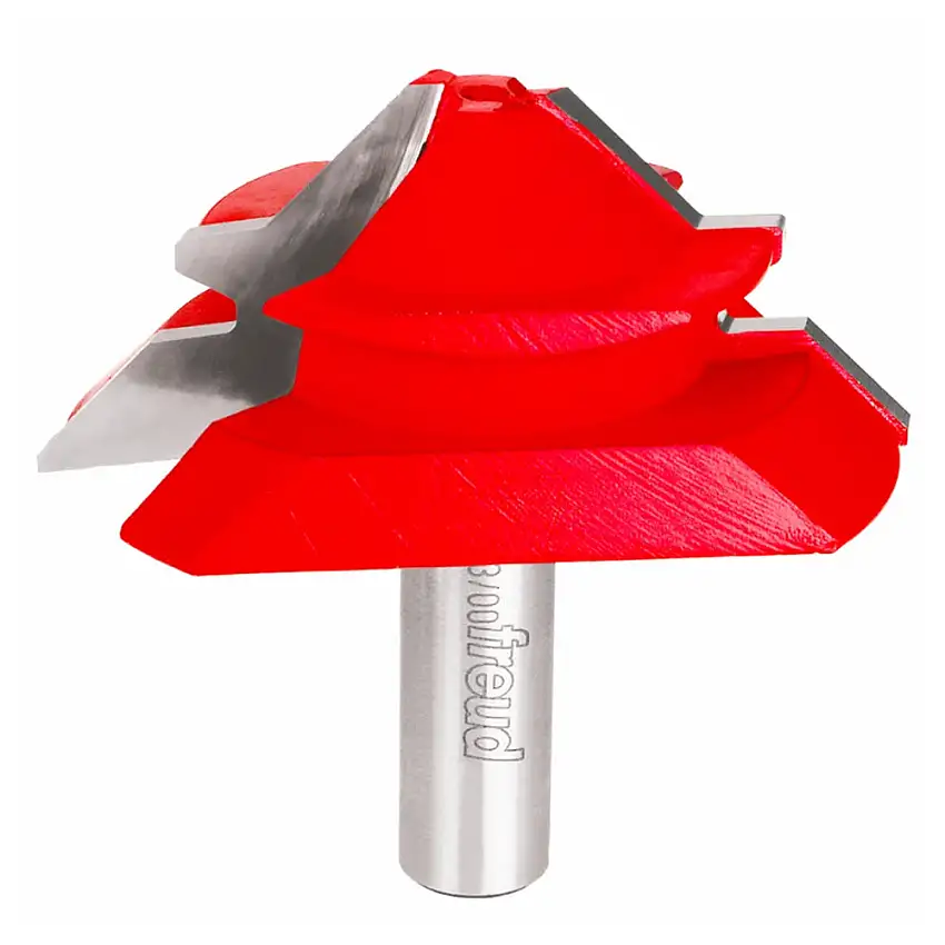 Freud Lock Miter Router Bit - 2-11/64" Diameter, 7/8" Cut, 1/2" Shank