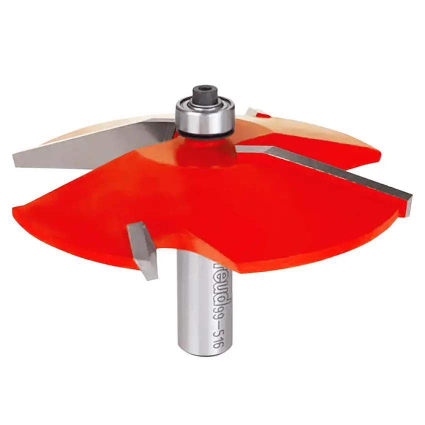 Freud Quadra-Cut Raised Panel Router Bit - 3-1/2" Diameter, 1/2" Cut,