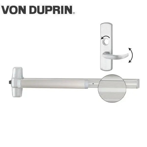 Von Duprin - 99L-17 3 - Rim Exit Device with Classroom Lever - Grooved - Aluminum - 3 Foot