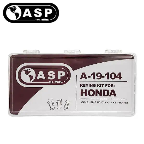 1990-2003 Honda Acura / HD103 / X214 / 8 Cut / Keying Tumbler Kit / A-19-104 (ASP)
