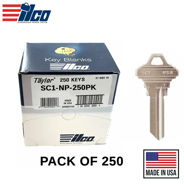 Ilco - SC1-NP SCHLAGE Key Blank - 250 Pack