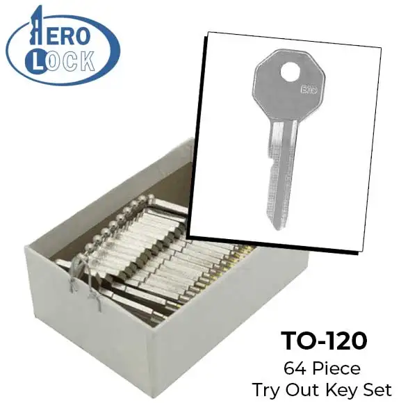 Aerolock - TO-120 - GM - All Locks Try-Out Key Set - B10 - 64 Keys