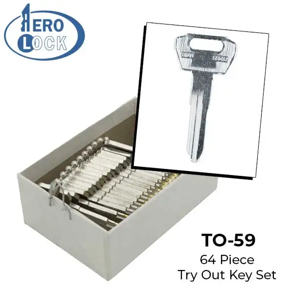AeroLock - TO-59 - Suzuki 1988+ - Motorcycle Try-Out Key Set - SUZ12 - 64 Keys