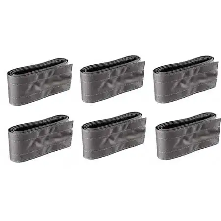 Angel Guard Safcord 4007-021 Hook & Loop Cord and Cable Cover 3 Inch Wide x 12 Foot Rolls - Gray - 6/Pack