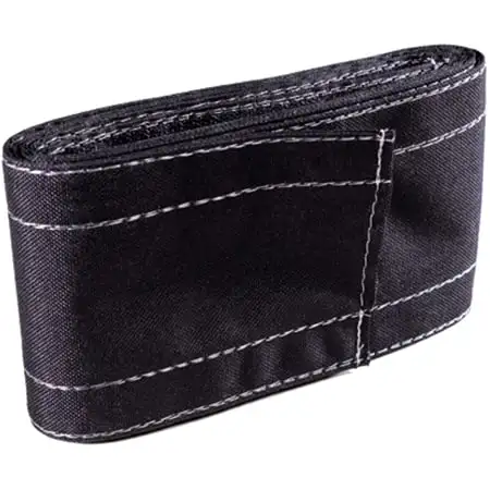Angel Guard Safcord 4007-024 Hook & Loop Cord and Cable Cover 3 In. Wide x 12 Ft. Roll - Black