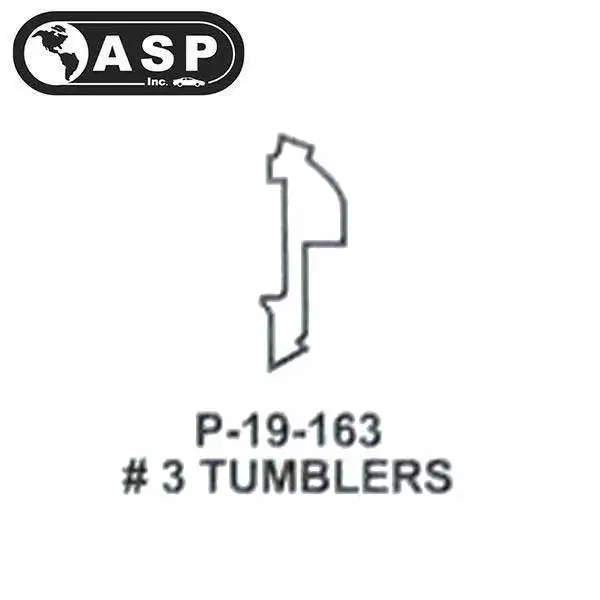 Honda / Acura / HO03 / High Security Tumbler #3 / Split  / P-19-163 (ASP) (25 Pack)