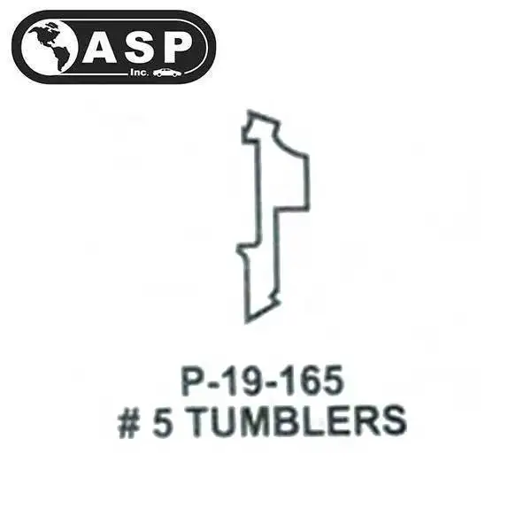Honda / Acura / HO03 / High Security Tumbler #5 / Split  / P-19-165 (ASP) (25 Pack)