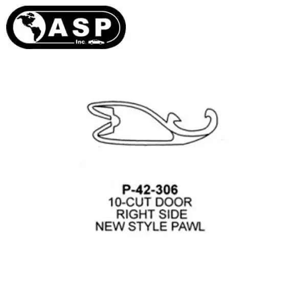 1987-1994  Ford / H54 / 10 Cut / Right Side Pawl for Passenger Door Lock / P-42-306 (ASP)