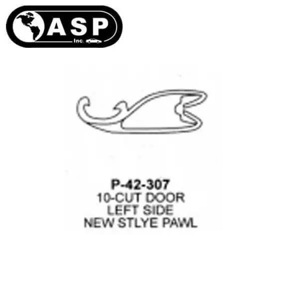 1987-1994  Ford / H54 / 10 Cut / Left Side Pawl for Driver Door Lock / P-42-307 (ASP)