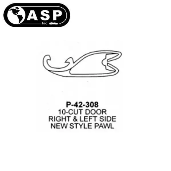 1987-1994  Ford / H54 / 10 Cut / Left or Right Pawl for Door Lock / P-42-308 (ASP)