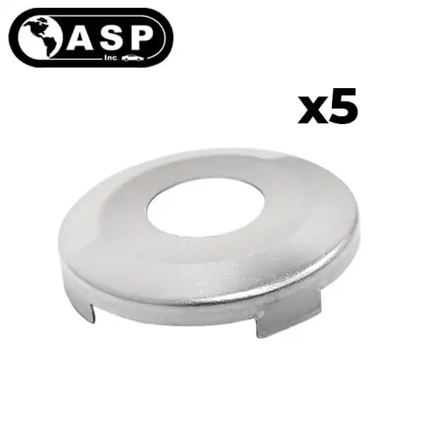 1990-2006 Chrysler Dodge Jeep / Y154 Y155 Y160 / Face Cap for Door Lock / Chrome / P-44-201 (ASP) (Pack of 5)