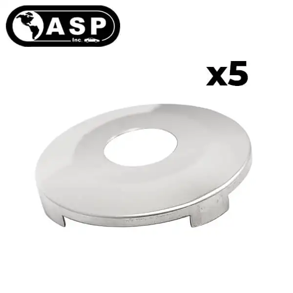 1996-2017 Chrysler Dodge Jeep / Y160 / Face Cap for Door Lock / Chrome / P-44-217 (ASP) (Pack of 5)