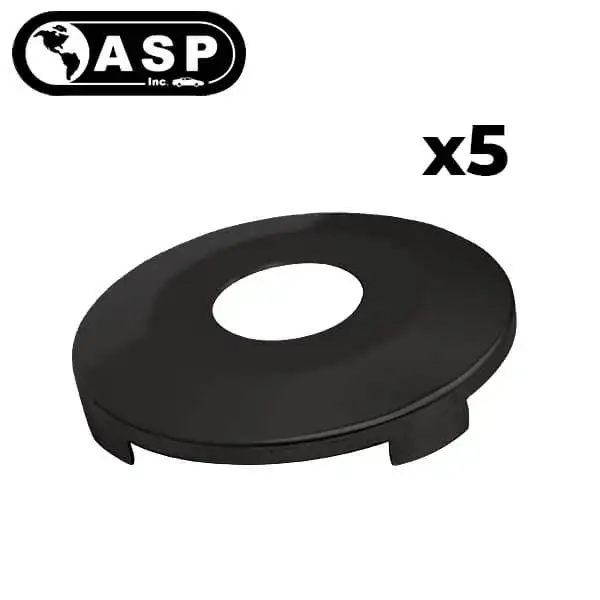 1996-2017 Chrysler Dodge Jeep / Y160 / Face Cap for Door Lock / Black / P-44-218 (ASP) (Pack of 5)
