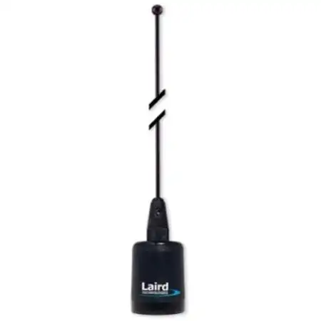 Laird No Spring Mobile Whip Coil Antenna NMO Mount Black 21in (BB132)