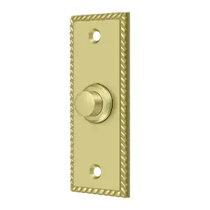 Rectangular Roped Door Bell by Deltana