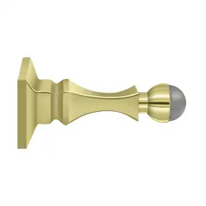 Decorative Solid Brass HD Baseboard Door Bumper by Deltana