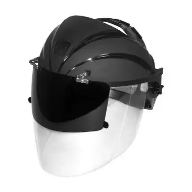 ArcOne BG-FF-8 Browguard with Visor | 4" Crown Size | 16" x 9" x 0.06" Size | Nylon