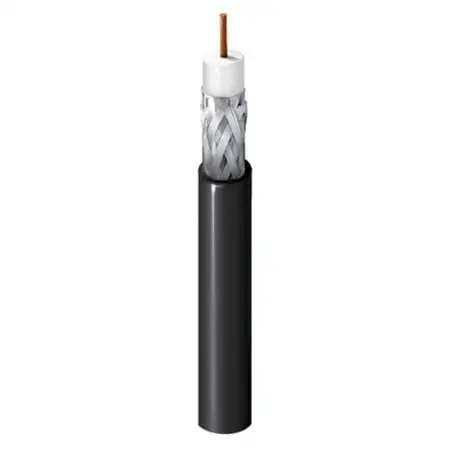 Belden 1506A 6G-SDI CMP/Plenum RG-59 Coaxial Cable Solid BC 20 AWG - Black - 1000 Foot