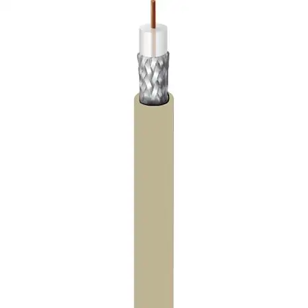 Belden 82240 50 Ohm Wireless Transmission Coax Cable - RG-58 - 20 AWG Solid BC - Natural - 1000 Ft/ReelTuff Box