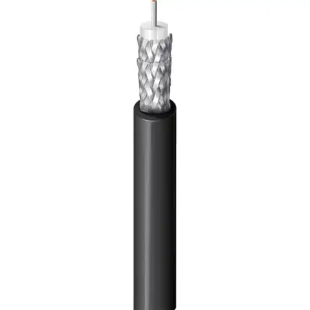 Belden 9273 CMX Rated Indoor/Outdoor 50 Ohm RG-223 Mil-Spec Coax Cable - Shld/SC 19AWG - Black - 1000 Foot