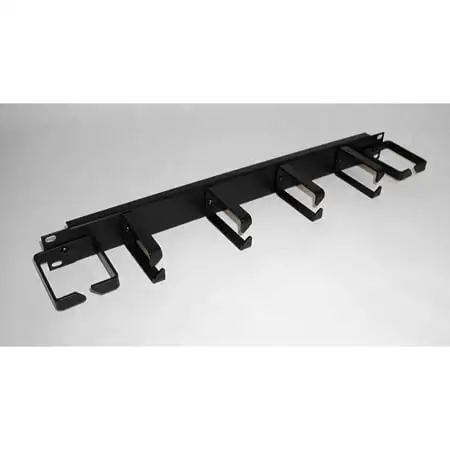 Belden 9510-1901 Horizontal Cable Manager with Six Saddle Rings for Routing of Cable/Patch Cords