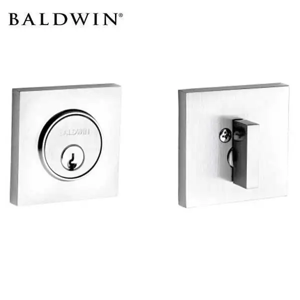 Baldwin Estate - 8220 Santa Monica Contemporary Square Deadbolt - Singl Cyl - Grade 2