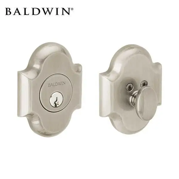 Baldwin Estate Arched Deadbolt - 8252.150 - Singl Cyl - 150 - Satin Nickel - Grade 1
