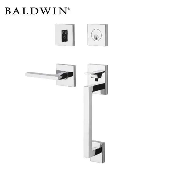 Baldwin Estate - 85390.RENT - Minneapolis Sectional Handleset - Singl Cyl - 260 - Polished Chrome - Grade 2 - RH