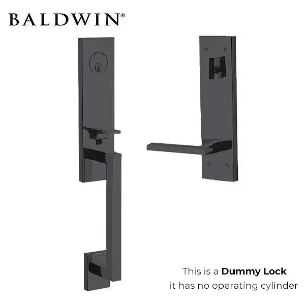 Baldwin - Estate Minneapolis - 3/4 Escutcheon Handleset - Full Dummy - Left Handed - Oil-Rubbed Bronze - Grade 2