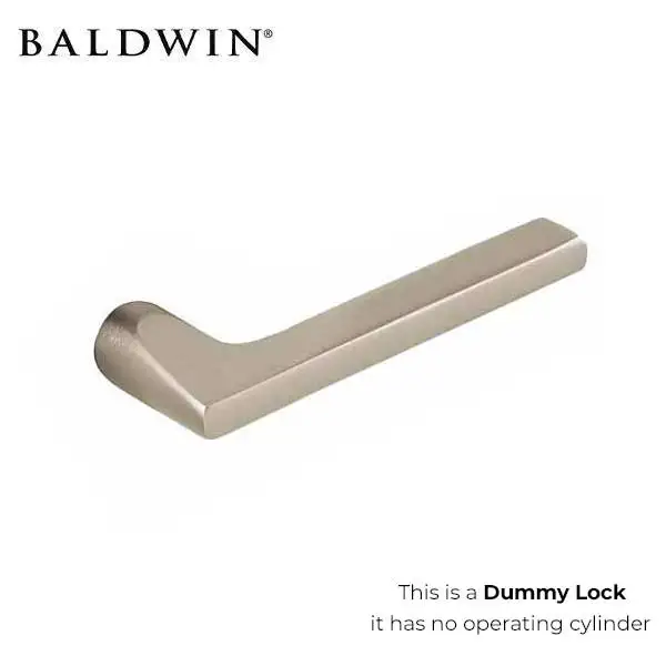 Baldwin - Pair of Estate Levers - without Rosettes - Satin Nickel
