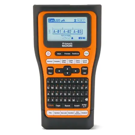 Brother PT-E560BT P-Touch EDGE Wireless Industrial Handheld Labeling Tool with USB-C and Bluetooth Connectivity