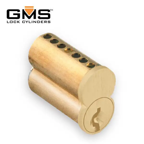 GMS - SFIC- Small Format Interchangeable Core - 7 Pin - Uncombinated (No Pins) - Keyway (Best A) - Polished Brass