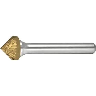 ALFA Tools B71326DTN SK-9 CARBIDE BURR 90° CONE DOUBLE CUT TIN COATED 1/pack