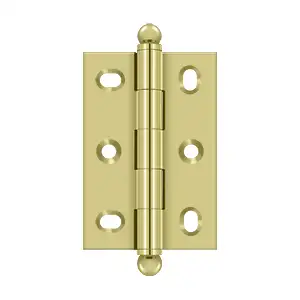 Solid Brass Adjustable Cabinet Hinge with Ball Tips by Deltana