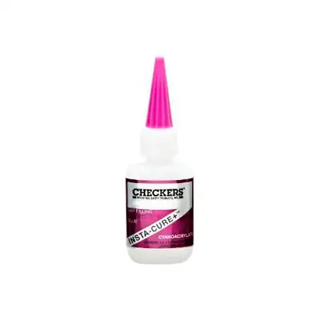 Checkers CPGLUE 1/2 oz Bottle of Checkers Clear Super Glue