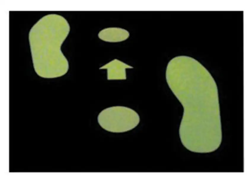 Accuform Signs 3 Black Green And Yellow 10 mil GlowInTheDark Polyester Arrow Marking Dot 50 Per Roll