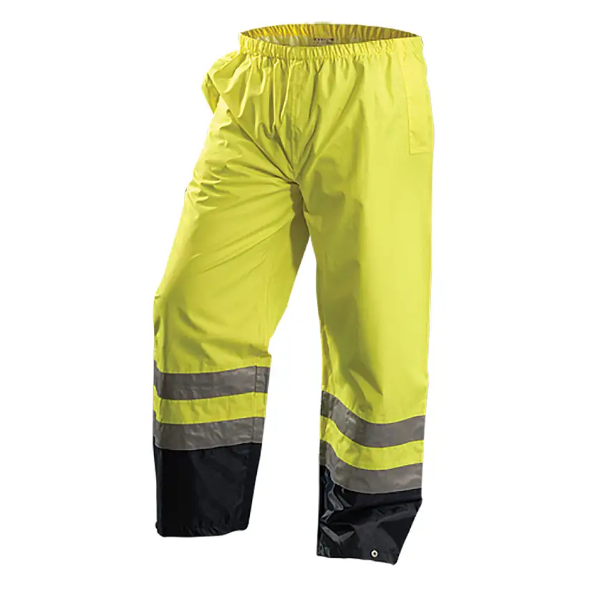 OccuNomix Small HiViz Yellow And Navy Blue 30 150D Oxford with PU Coating Pants