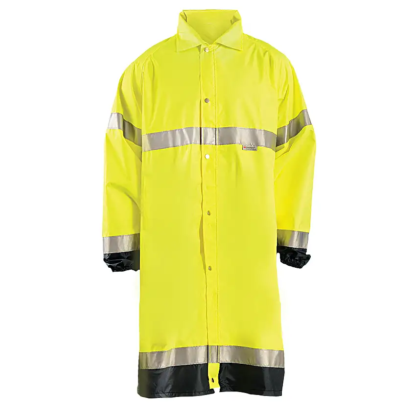 OccuNomix Size 3X HiViz Yellow And Navy Blue 48 150D Oxford with PU Coating Jacket