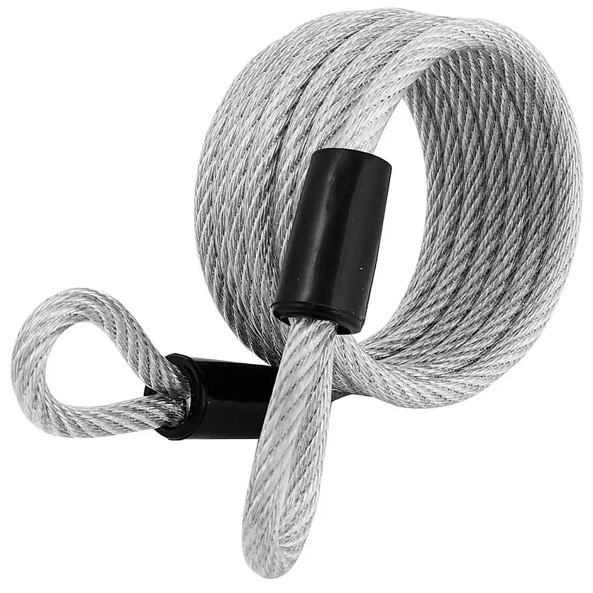Master Lock Gray Braided Steel Looped End Cable Lock